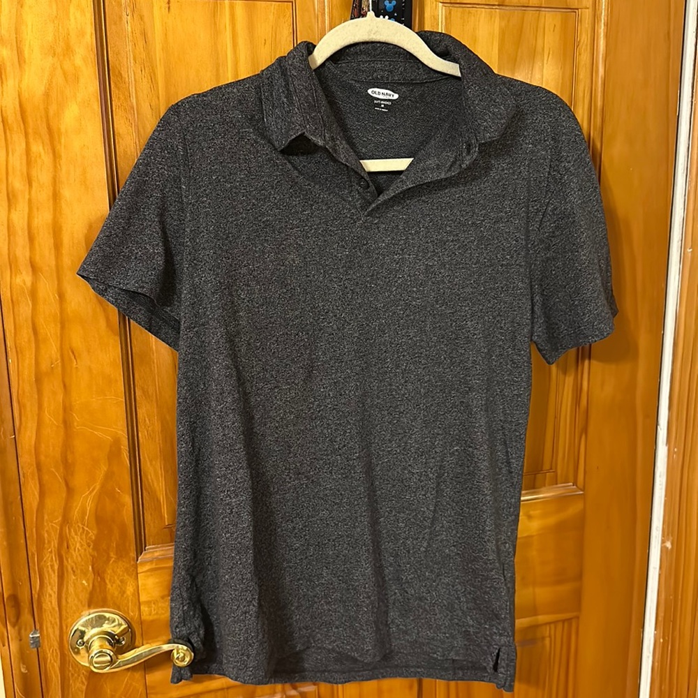 Mens Old Navy Size Medium Grey Polo